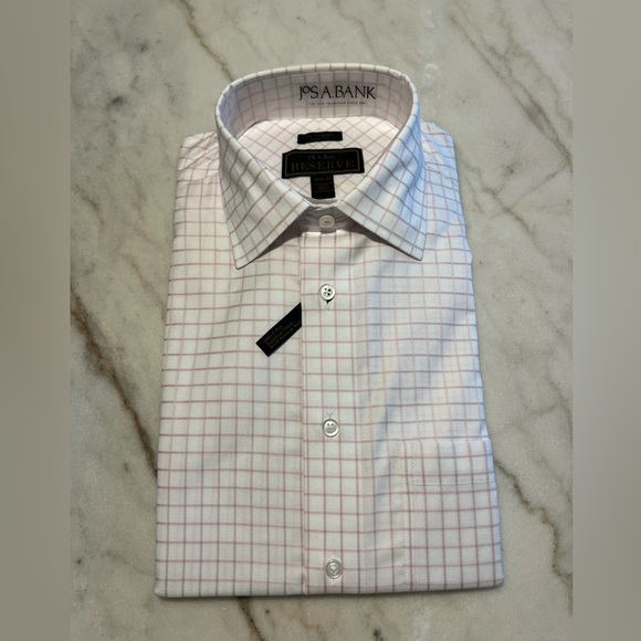 TWO Jos. A. Bank men’s button down NEW 15 1/2 - 35 - Picture 2 of 7